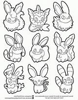 Pokemon Eevee Lucario Evolutions Coloriages Imprimer Inspirant Páginas Eeveelutions sketch template