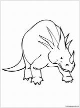 Cretaceous Period Pages Styracosaurus Coloring Dinosaur Color Coloringpagesonly sketch template