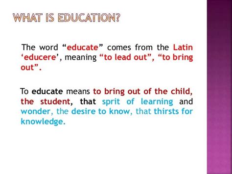 types  education education