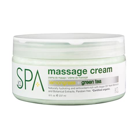 bcl spa step  lemongrass green tea massage cream  oz purifying