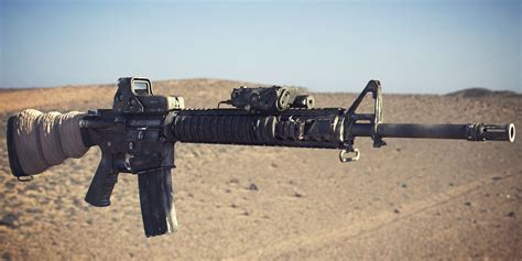 M16a4 Assault Rifle Us Marine — Polycount