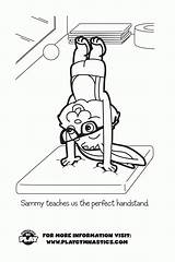 Gymnastik sketch template