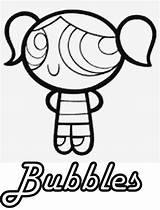 Powerpuff Bubbles Bubble Buttercup Coloringhome sketch template