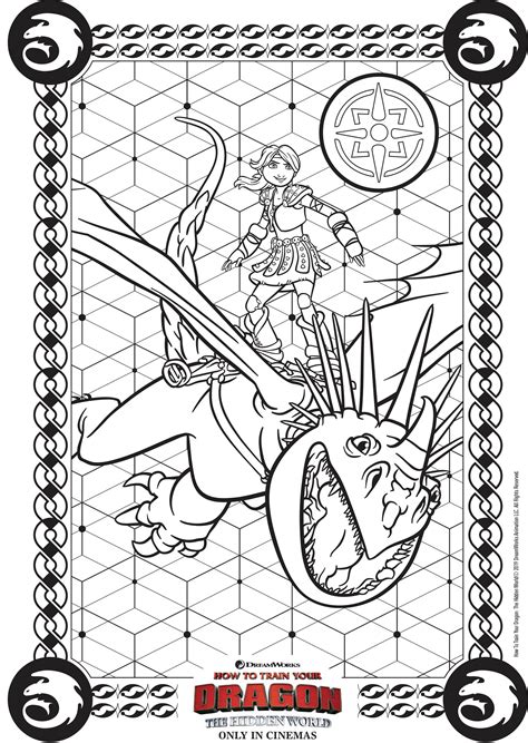 train  dragon coloring pages