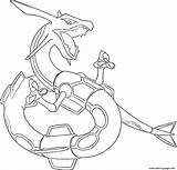 Coloring Rayquaza Pages Printable Generation Print sketch template