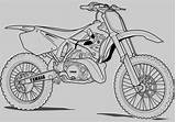 Dirt Bike Coloring Pages Motorcycle Yamaha Drawing Bikes Kids Printable Motocross Dirtbike Motorbike Drawings Moto Colouring Para Coloring4free Tattoo Color sketch template