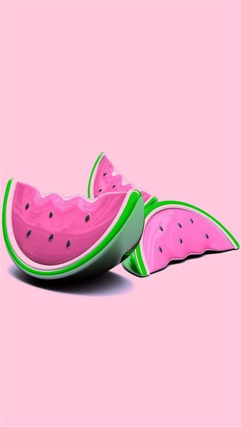 Background Color Colorful Cute Pink Watermelon