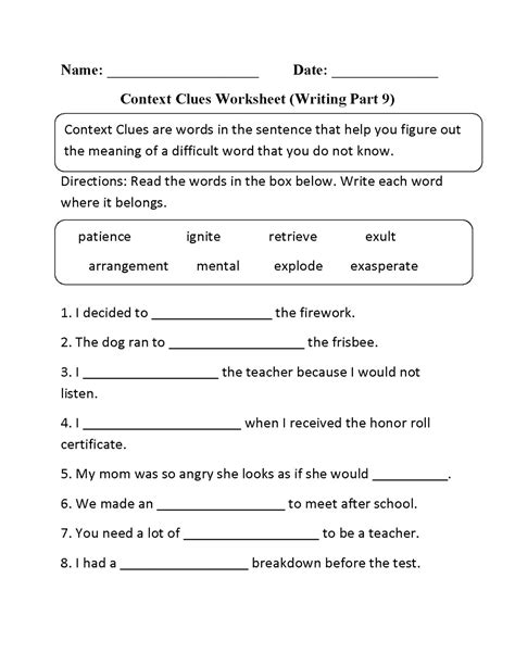 words  multiple meanings quiz worksheet  kids study  printable multiple
