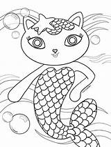 Gabby Dollhouse Mercat Catnip Dj Highlightsalongtheway sketch template