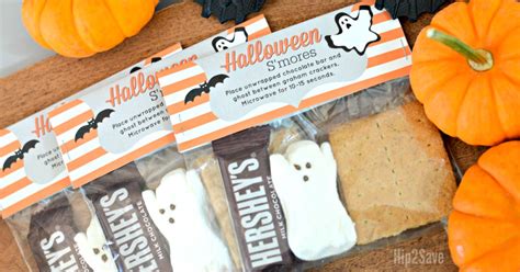 halloween smores kits    printable bag toppers