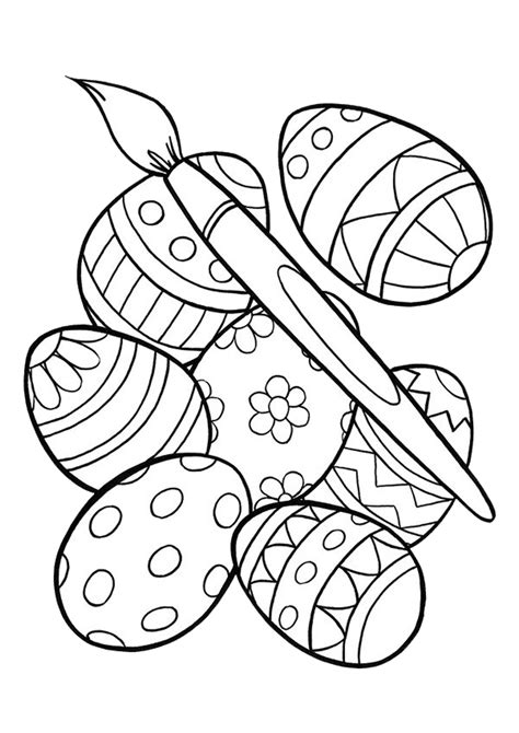 printable easter egg coloring pages  kids easter coloring