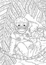 Monkey Coloring Favoreads Mandala sketch template