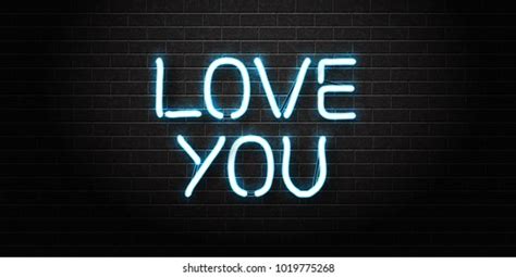 vector realistic isolated neon sign love stock vector royalty