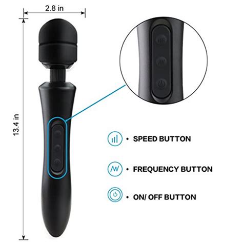 Huge Powerful 20 Speed Wireless Rechargeable Body Magic Wand Vibration