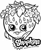 Shopkins Coloring Strawberry Printable Pages Kiss Print Rosie Bloom Topcoloringpages Logo sketch template