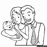Parents Coloring Clipart Family Newborn Baby Pages Colouring Happy Characters Fathers Printable Kids Famille Cliparts Drawing Thecolor La Coloriages Boy sketch template