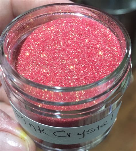 pink crystal holographic glitter