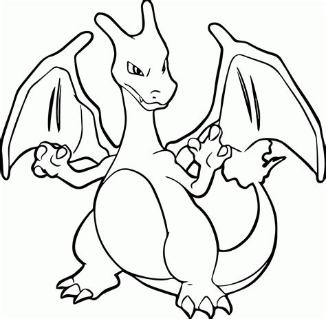 pintable charizard pokemon coloring pages coloring home