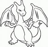 Coloring Charizard Pages Pokemon Pintable Comments sketch template