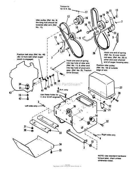 simplicity   hp   stage snowthrower parts diagram  engine frame group