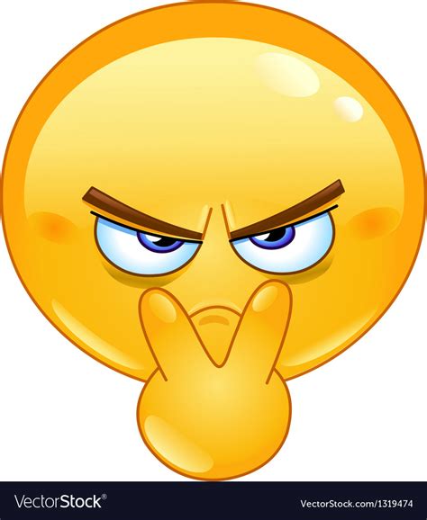 pointing to his eyes emoticon royalty free vector image