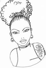 Coloring Pages Hair Natural Afro Girl Girls Drawing Curly Getdrawings Clipart Hairstyles Books African Printable Sheets Color American People Barbie sketch template