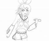 Rin Kagamine Coloring Pages Template sketch template