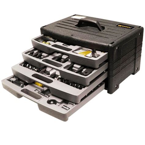 Worker Tool Sets 4 Drawer Tool Chest With 105 Piece Tool