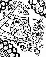Pages Coloring Owl Baby Cute Getcolorings Owls sketch template