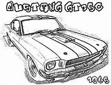 Mustang Fastback 1968 sketch template