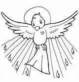 Santo Espiritu Para Colorear Del Dones Coloring Spirit Holy Catholic Pages Dove Pentecost sketch template