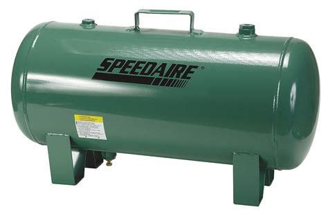 speedaire steel air tank green metallic twctwc grainger
