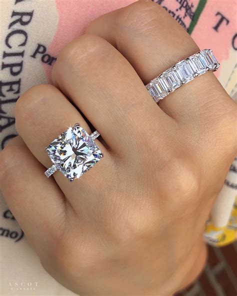 carat cushion cut diamond engagement ring ascot diamonds