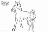 Spirit Coloring Pages Riding Lucky Horse Printable Getcolorings Getdrawings sketch template