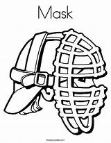 Coloring Mask Baseball Catchers Pages Catch Google Gear Print Protector Noodle Books Twistynoodle Color Built California Usa Search sketch template