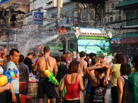 Bangkok Songkran Thirsty Swagman