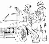 Supernatural Coloring Pages Drawing Castiel Drawings Impala Book Colouring Tv Super Dean Printable Cartoon Spn Sketches Show Melissa Tyndall Getcolorings sketch template