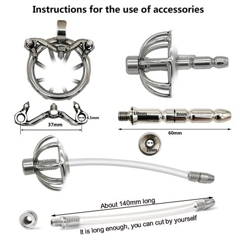 stainless steel small male chastity device cock cage sex toy