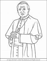 Coloring John Pope Paul Ii Saint St Francis Pages Neumann Drawing Color Thecatholickid Peter Catholic Saints Printable Christian Children Big sketch template