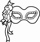 Masks Masquerade Drawing Coloring Pages Getdrawings sketch template