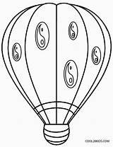 Air Balloon Hot Coloring Pages Printable Basket Kids Cool2bkids Template Print Sheets Adults sketch template