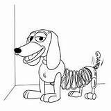 Toy Story Coloring Pages Slinky Printable Momjunction Cute Dog Top Online Kid Choose Board sketch template