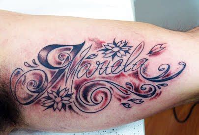 tattoo  girls designs  tribal letter tattoo   words didn