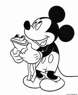 Coloring Mouse Pages Frog Mickey Disney Printable Print sketch template