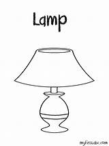 Lamp Coloring 72kb sketch template