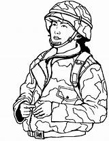 Soldier Coloring Pages Military Woman Color sketch template