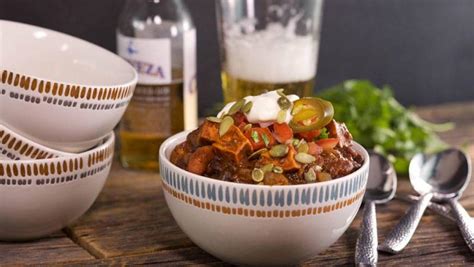 red and black bean chili and sweet potatoes rachael ray show