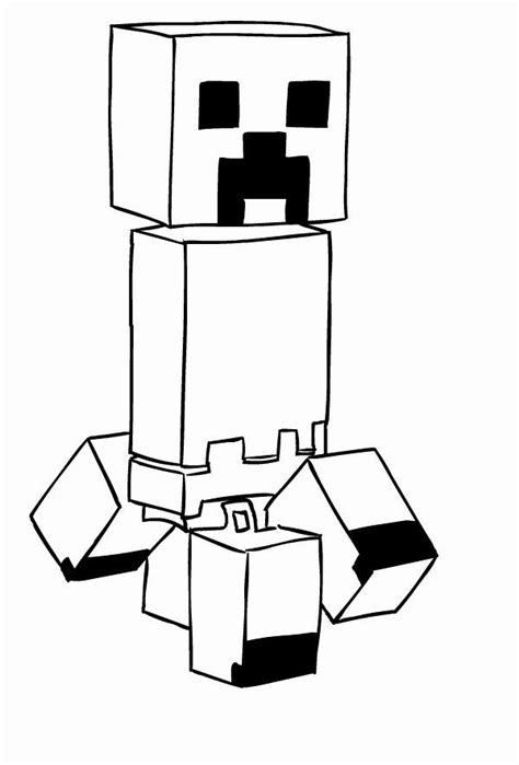 minecraft creeper coloring page printable images   finder