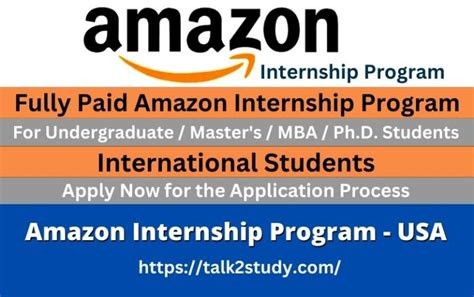 amazon internship  fully paid internship