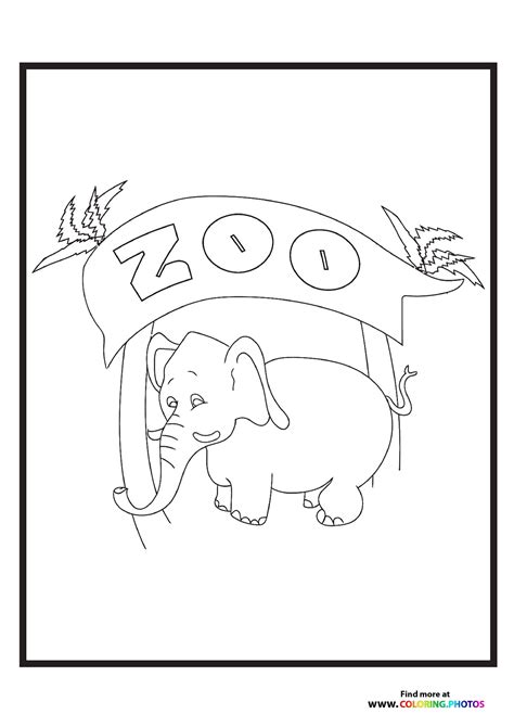 zoo animals coloring pages  kids   easy print